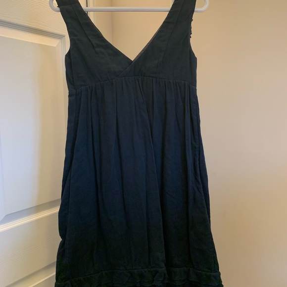 Marni navy blue cotton low cut dress with pockets - Picture 4 of 9